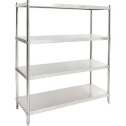 Tagère de cuisine à 4 niveaux 150x48x155 cm Acier inoxydable Vidaxl n/a