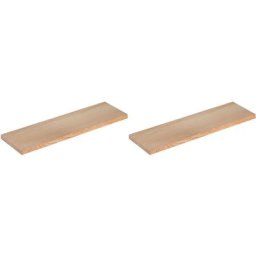 Astigarraga - Etagère tablette murale en pin brut (Lot de 2) - Brut