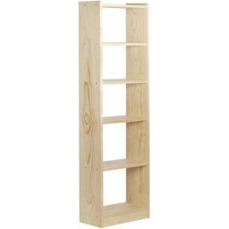 Bibliothèque Gala Astigarraga avec 6 tablettes en pin massif 184,7X49,6x25 cm