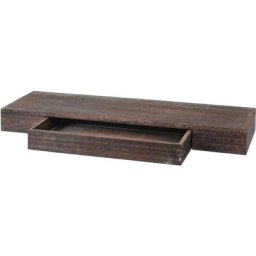 HHG - tagère murale 922, étagère flottante étagère murale étagère suspendue 8x80x25cm brun, shabby