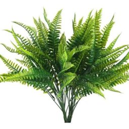 4 pcs Fougères Artificielles Extérieure Fougère Plantes Faux Arbustes Artificiels Verdure Buisson