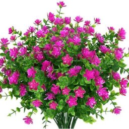 Fleurs Artificielles, 8 Paquets Fausses Fleurs D'eucalyptus Bouquets de Fleurs de Lotus en