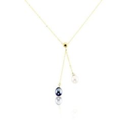 Collier Or Jaune Brayann Perles De Culture