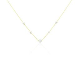 Collier Or Jaune Yolanda Perles De Culture