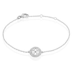 Bracelet Ema Argent Blanc Oxyde De Zirconium