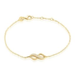 Bracelet Ishaae Plaqué Or Jaune Oxyde De Zirconium