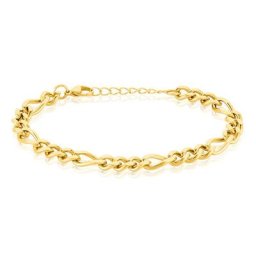 Bracelet Maille Acier Doré Virgil