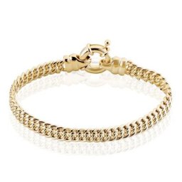 Bracelet Violette Plaqué Or Jaune