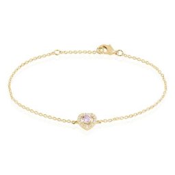 Bracelet Plaqué Or Jaune Alais Oxyde De Zirconium