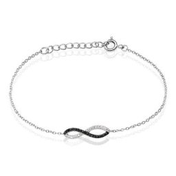 Bracelet Prudentia Argent Blanc Oxyde De Zirconium