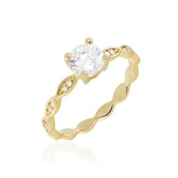 Bague Plaqué Or Kurt Oxydes De Zirconium