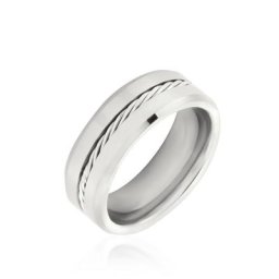 Bague Jourdan Iron Tungstene Blanc