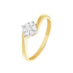 Bague Solitaire Lysia Or Jaune Diamant