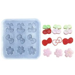 Remplisseuses de fleurs creuses en Silicone pour bricolage de nœuds moule de bijoux pendentif