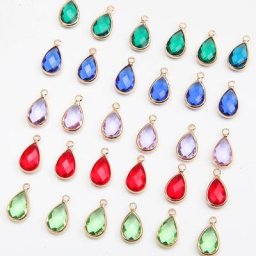 Pendentif à Facettes en Verre pour Collier Breloques pour Bijoux Fournitures de Bracelet de