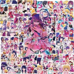 OSHI NO KO-Autocollants de dessin animé Kawaii pour enfant étiquettes pour ordinateur portable