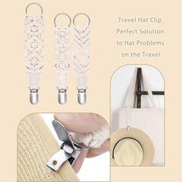 Chapeau tissé pour voyage Clip pour porte-chapeau sac à main sac à dos accessoires de bagages
