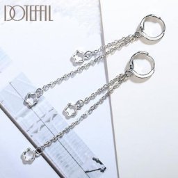 DOTEFFIL – boucles d'oreilles en forme d'étoile en argent Sterling 925 pour femmes bijoux à la