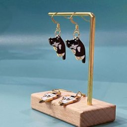 Boucles d'oreilles adorable fille cœur chat amour bijoux de mode 2022 boucles d'oreilles pour femmes