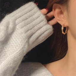 Petites boucles d'oreilles créoles pour femmes accessoires d'oreille bijoux fantaisie vente en
