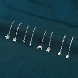 Boucles d'oreilles longues en argent Sterling 999 pour femmes bijoux simples à la mode livraison