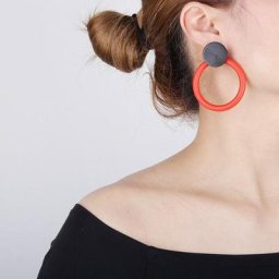 YD & YDBZ – boucles d'oreilles en bois pour femmes 6 couleurs ethnique grand cercle Design à la