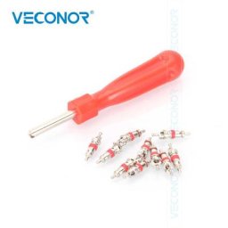 Kit d'Outils de Retrait de Noyau de Valve Visseuse en Cuivre Zinc Plaqué Ensemble d'Outils de
