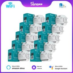 SONOFF – MINI commutateur intelligent R3 2 voies Module de relais double mesure de puissance