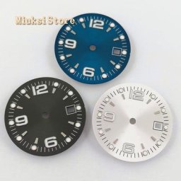1 pièce 31.5mm stérile bleu noir argent montre cadran Fit ETA 2836/2824 DG2813/3804 ata yota 8215