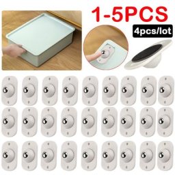 Roulettes rotatives universelles auto-adhésives 4-20 pièces Mini roulettes pivotantes pour