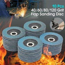 /05/2019 de Ponçage pour Meuleuse d'Angle 5 Pouces 125mm Grain 40/60/80/120 Disque à Lamelles