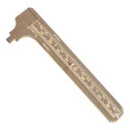 M4YC Mini règle coulissante rétro en laiton outil de mesure avec Double échelle règle