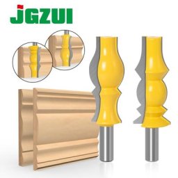 Ensemble de mèches de toupie 2 pièces 1/2 "" 12mm grande tige réversible moulage de couronne