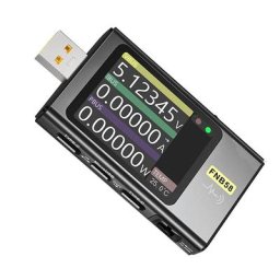Testeur USB noir FNB58 USB type-c protocole de Charge rapide puissance PD détection de
