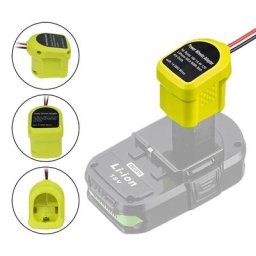 Adaptateur de roues d'alimentation pour Ryobi batterie au lithium Ni-laissée P108 Pknit P102