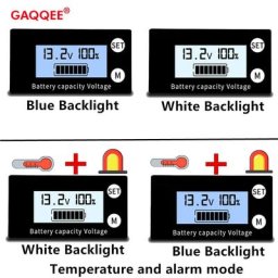 Indicateur de capacité de batterie pour voiture et moto voltmètre testeur de tension compteur de