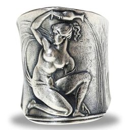 Bague à motif de déesse d'amour pour femme mannequin punk pour femme bague large bijoux de