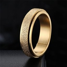 Bague rotative conviviale rée en acier inoxydable pour hommes et femmes bague en titane bague de