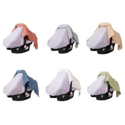 Housse de berceau pour bébé housse de protection solaire universelle en mousseline pour sièges de