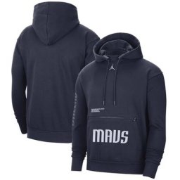 Sweat à capuche Dallas Mavericks Jordan Statement Courtside - Marine universitaire - Homme - Homme Taille: 2XL