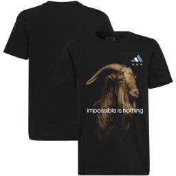T-shirt Argentine Messi GOAT - Noir - Enfants