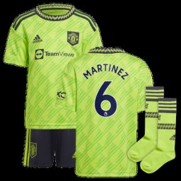 Mini troisième tenue Manchester United 2022-23 avec flocage Martinez 6