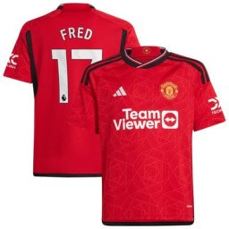 Maillot Domicile Manchester United 2023-24 - Enfant avec flocage Fred 17