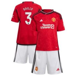 Mini tenue Domicile Manchester United 2023-24 avec flocage Bailly 3