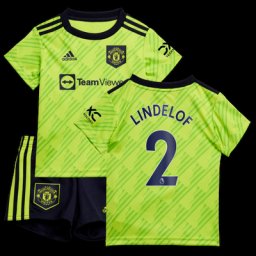 Baby troisième tenue Manchester United 2022-23 avec flocage Lindelof 2