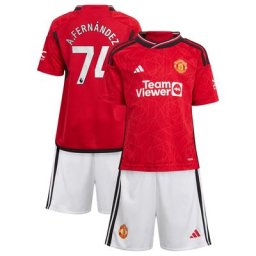 Mini tenue Domicile Manchester United 2023-24 avec flocage A.Fernández 74