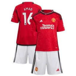 Mini tenue Domicile Manchester United 2023-24 avec flocage Amad 16