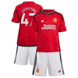 Mini tenue Domicile Manchester United 2023-24 avec flocage Shoretire 47