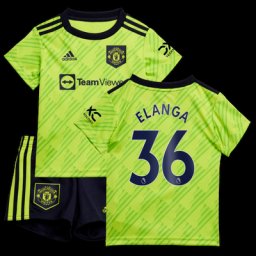 Baby troisième tenue Manchester United 2022-23 avec flocage Elanga 36