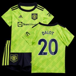 Baby troisième tenue Manchester United 2022-23 avec flocage Dalot 20
